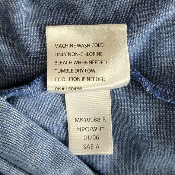 Fairlane Sweater Mens Large Blue 1/4 Zip Long Sleeve Athletic Pullover Shirt - Picture 11 of 11